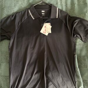 Men's Black Uniqlo Polo Shirt